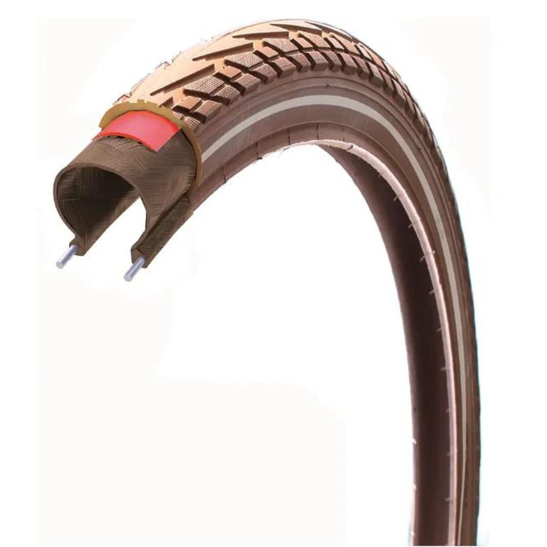 SCO punkterfri dæk brun 700x35c (37-622)